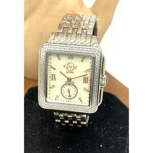 GV2 by Gevril Women's Watch 9258B Swiss Quartz Diamond Mother of Pearl Dial 32mm